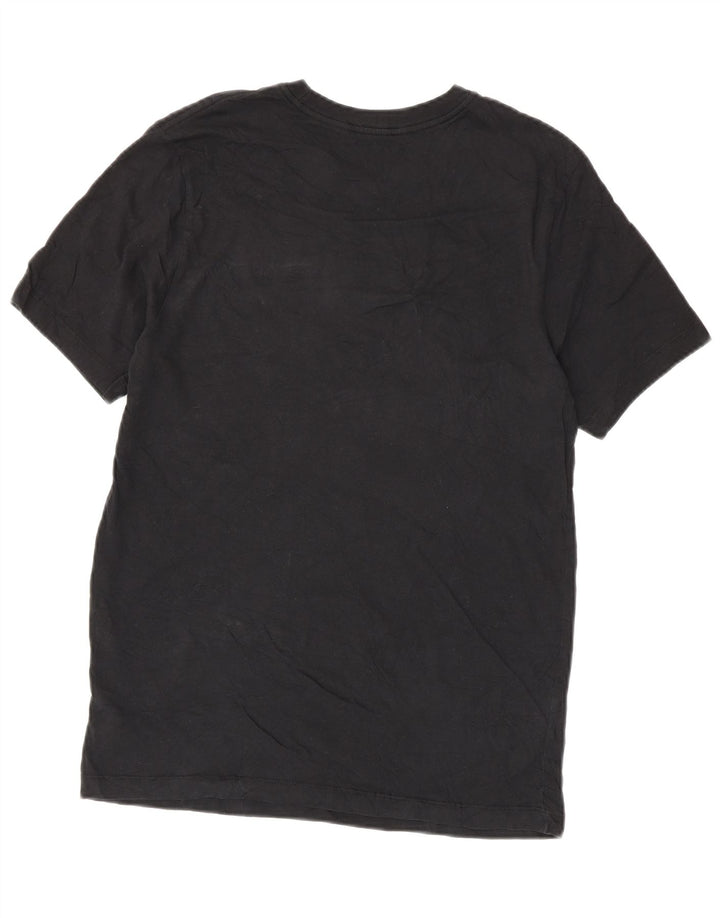NIKE Grafisk T-shirt top mellem sort bomuld til mænd