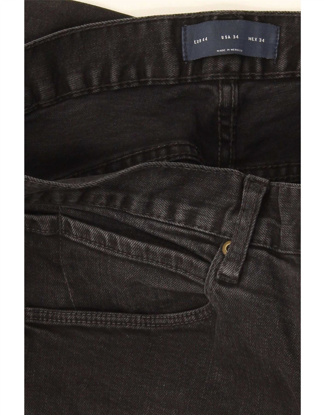 Zara Herre Slim Jeans EU 44 Large W34 L31 Sort