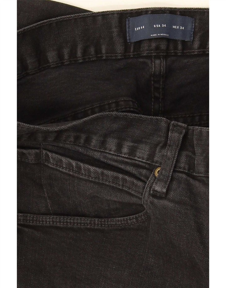 Zara Herre Slim Jeans EU 44 Large W34 L31 Sort