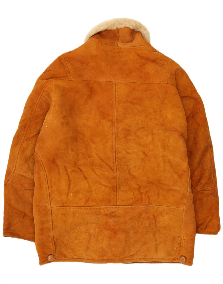Vintage Herre Shearling Jacket IT 50 Large Beige