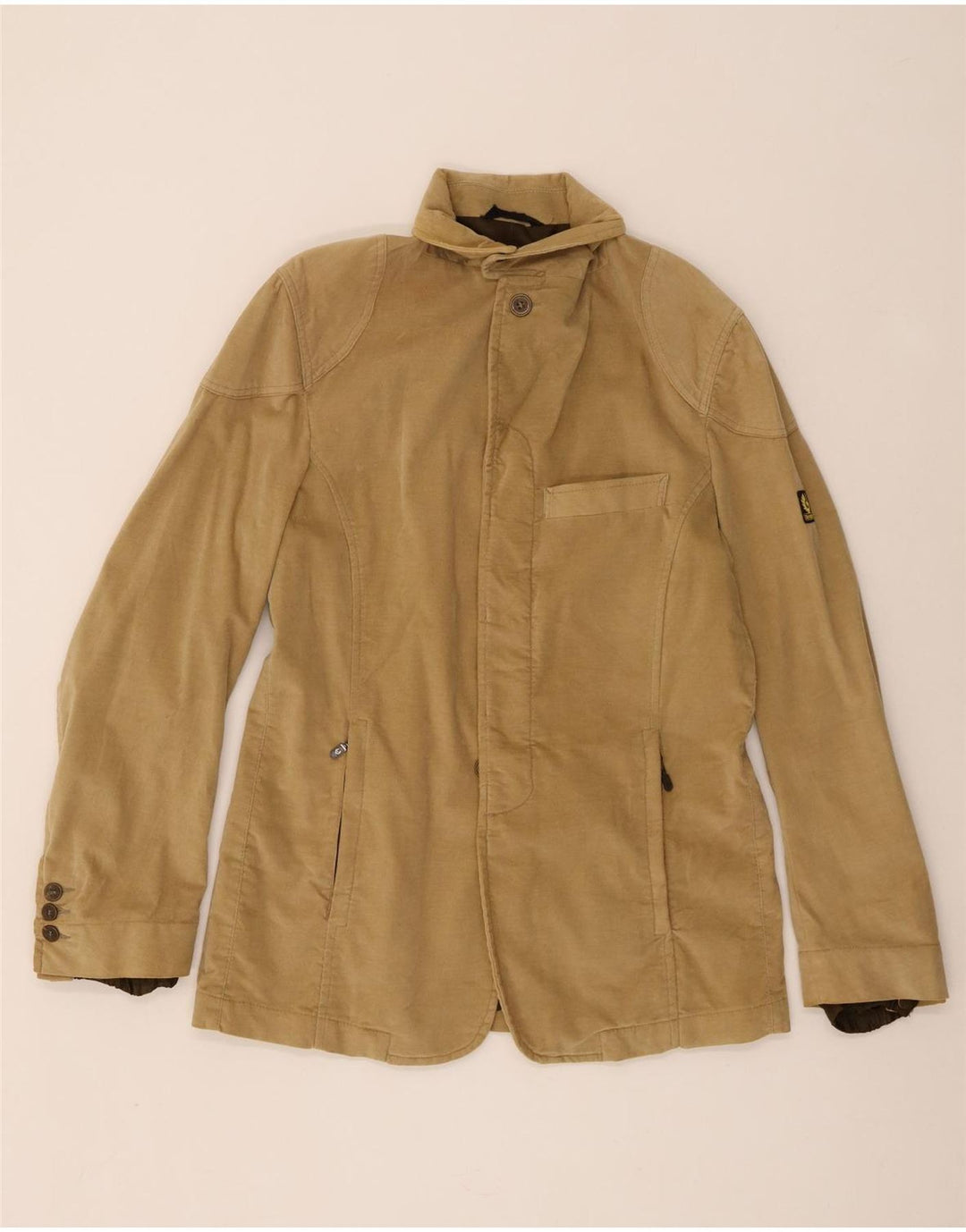 Belstaff Herre Blazer Jacket UK 36 Small Beige Bomuld