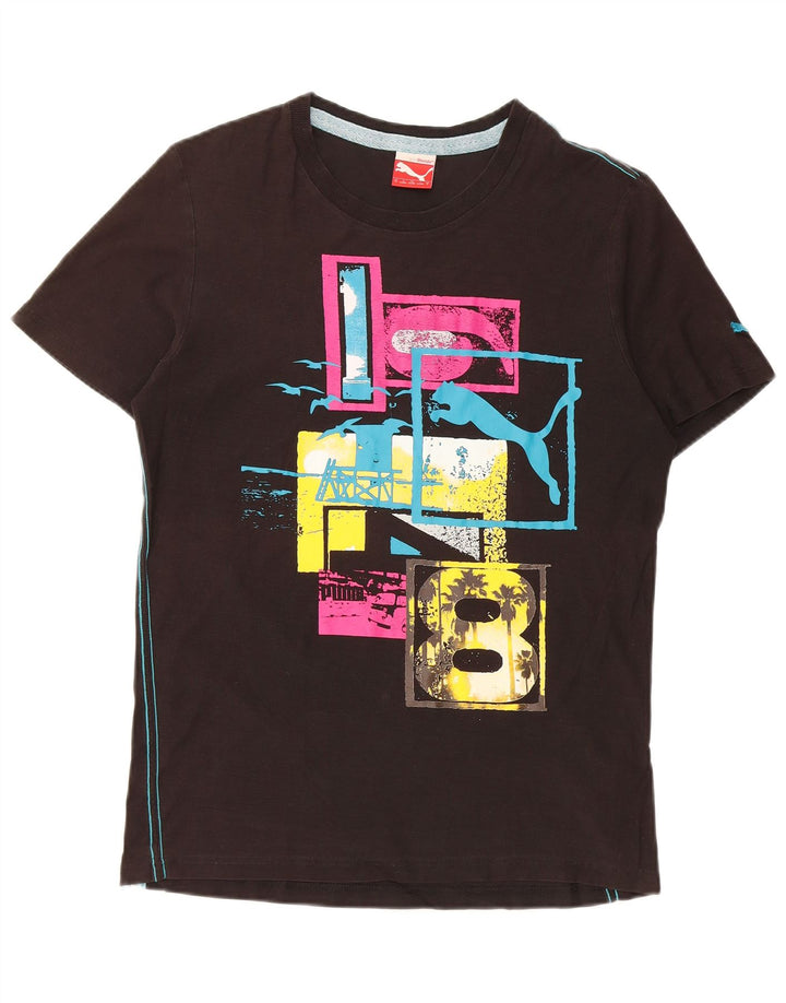 Puma Herre Grafisk T-Shirt Top Lille Sort