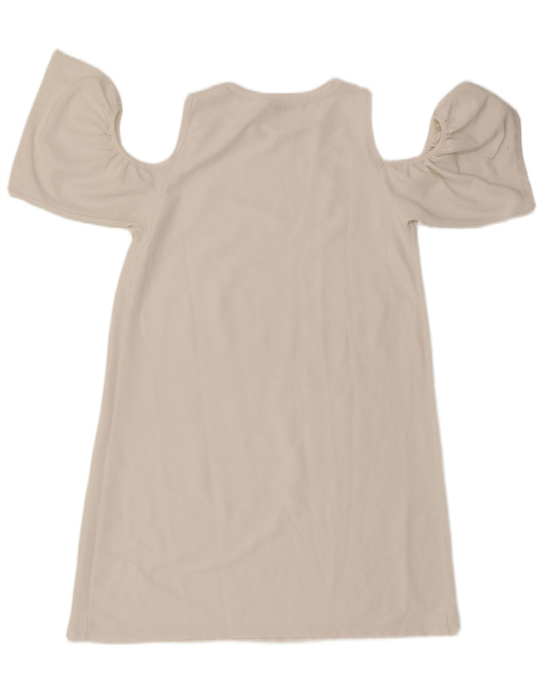 Zara Kvinder Off Shoulder Kjole UK 10 Small White