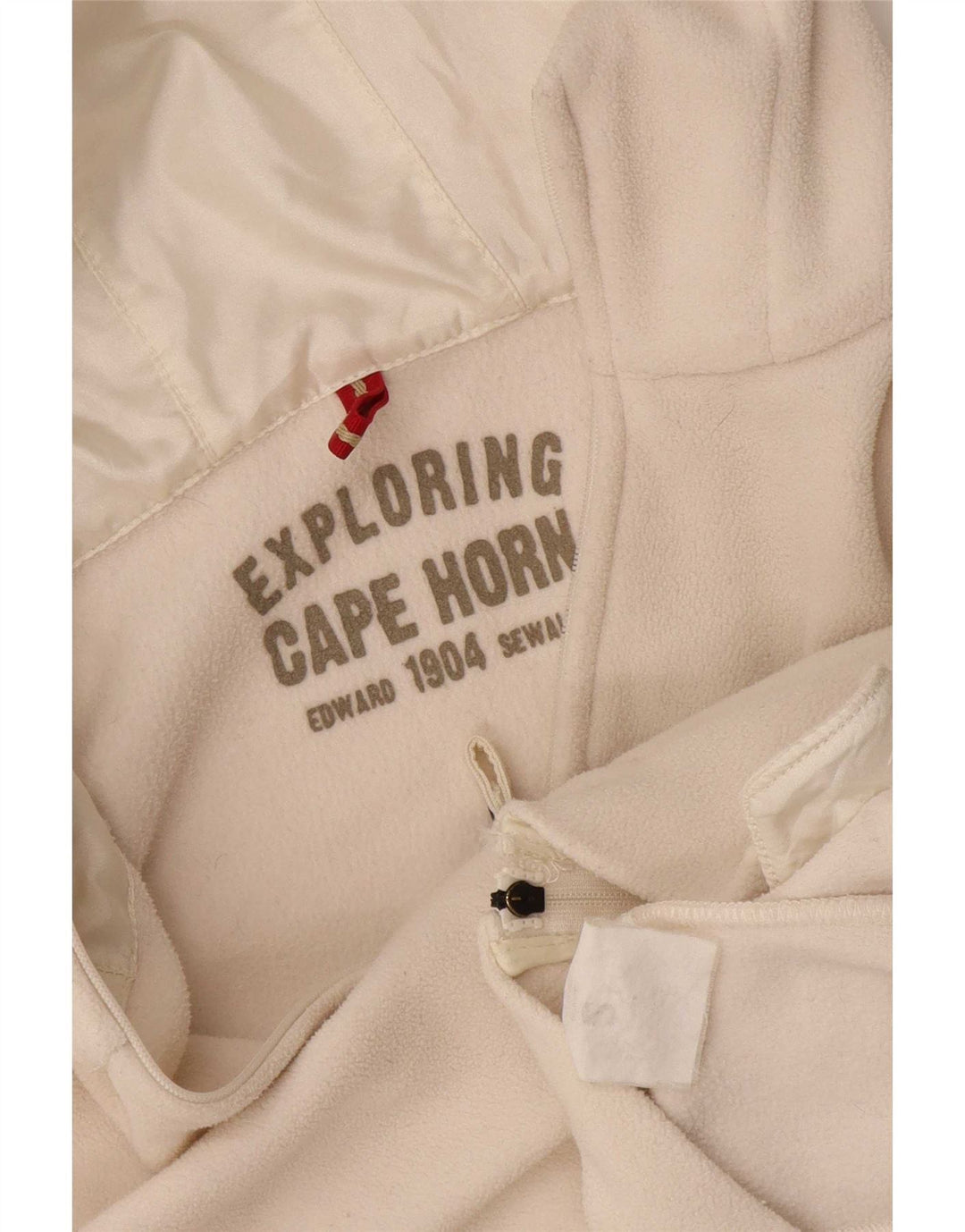 Cape Horn Dame Hættejakke i Fleece UK 10 Small White
