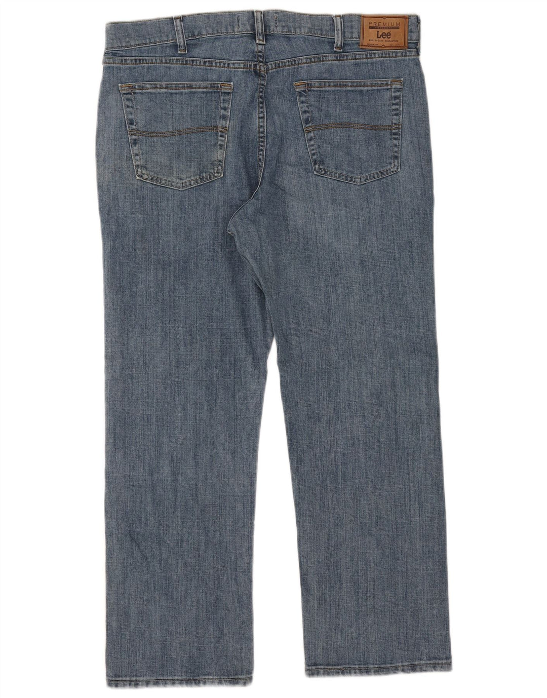 Lee Straight Jeans til mænd W38 L29 blå bomuld
