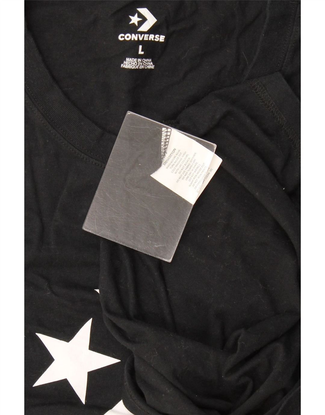 Converse Herre Grafisk Vest Top Stor Sort Bomuld