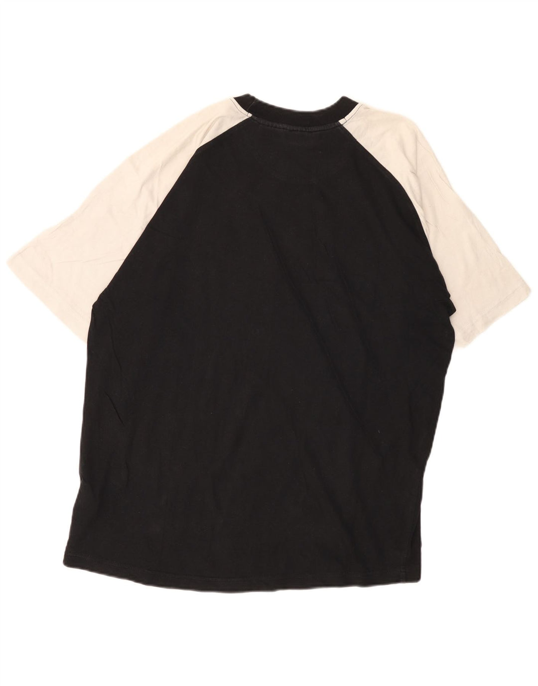 Fila Herre Grafisk T-Shirt Top Stor Sort Colourblock Bomuld