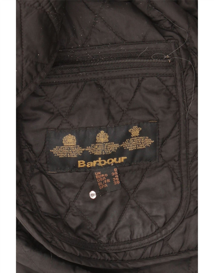 Barbour Quiltet jakke til kvinder UK 8 Lille Sort