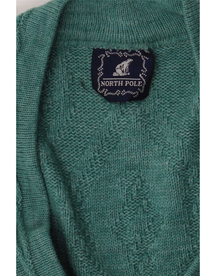 North Pole Herre ærmeløs cardigan sweater Large Green