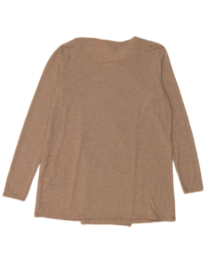 Lipsy Dame Cardigan Top UK 14 Stor Beige Viscose