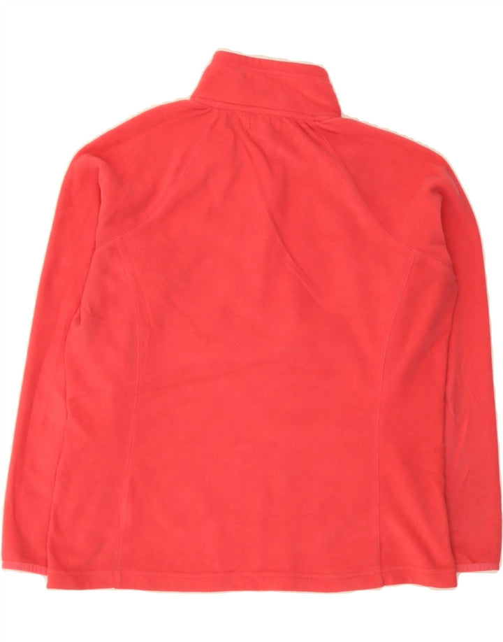 VINEYARD VINES Womens Zip Neck Fleece Jumper UK 16 Large Pink Polyester Vintage Vineyard Vines and Second-Hand Vineyard Vines from Messina Hembry 