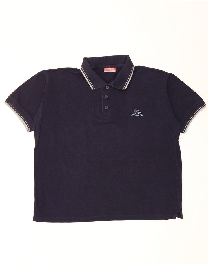 Kappa herre poloshirt Stor marineblå bomuld