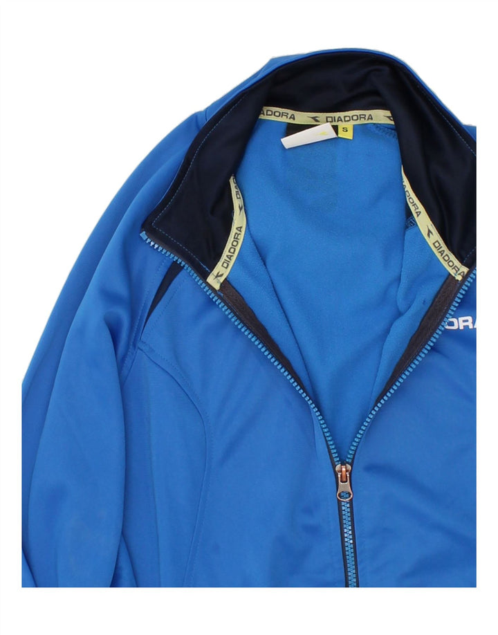 DIADORA Mens Tracksuit Top Jacket Small Blue Polyester Vintage Diadora and Second-Hand Diadora from Messina Hembry 