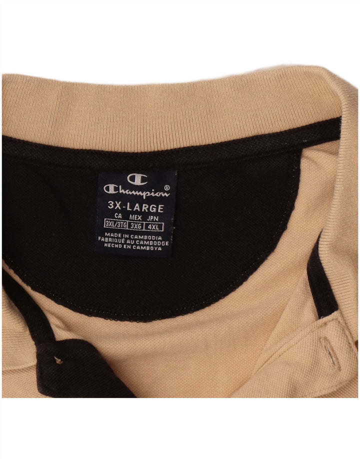 Champion herre poloshirt 3XL beige bomuld