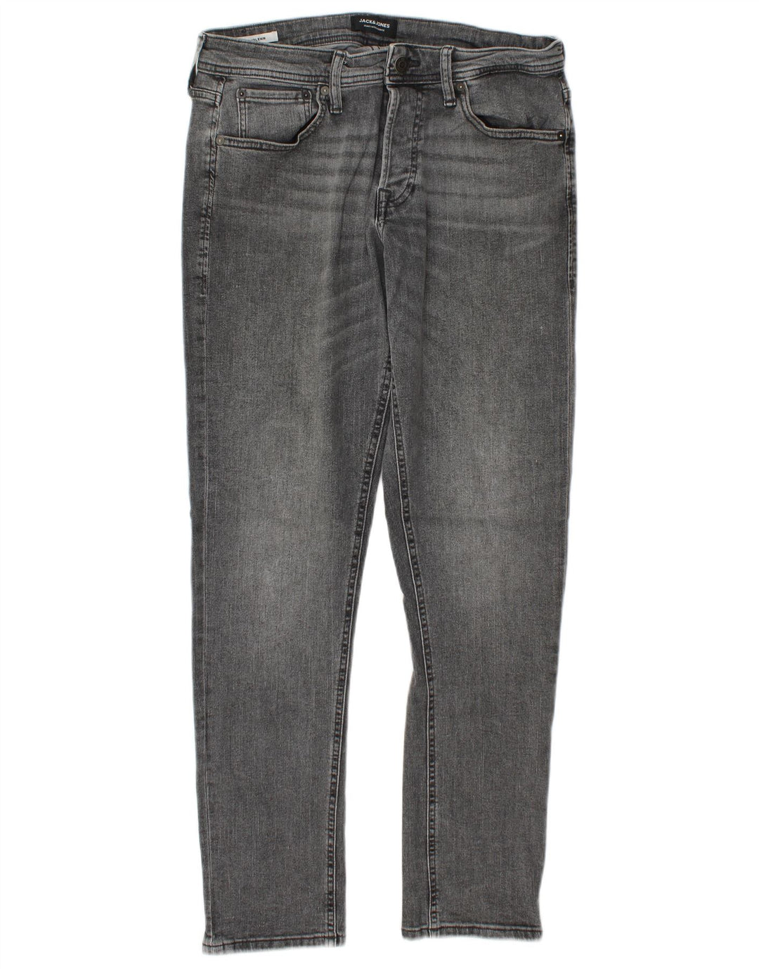 Jack & Jones Herre GLENN Slim Jeans W32 L32 Grå Bomuld