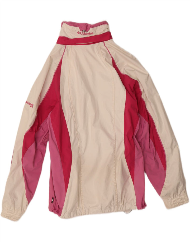 COLUMBIA Womens Interchange Windbreaker Jacket UK 16 Large Off White Vintage Columbia and Second-Hand Columbia from Messina Hembry 