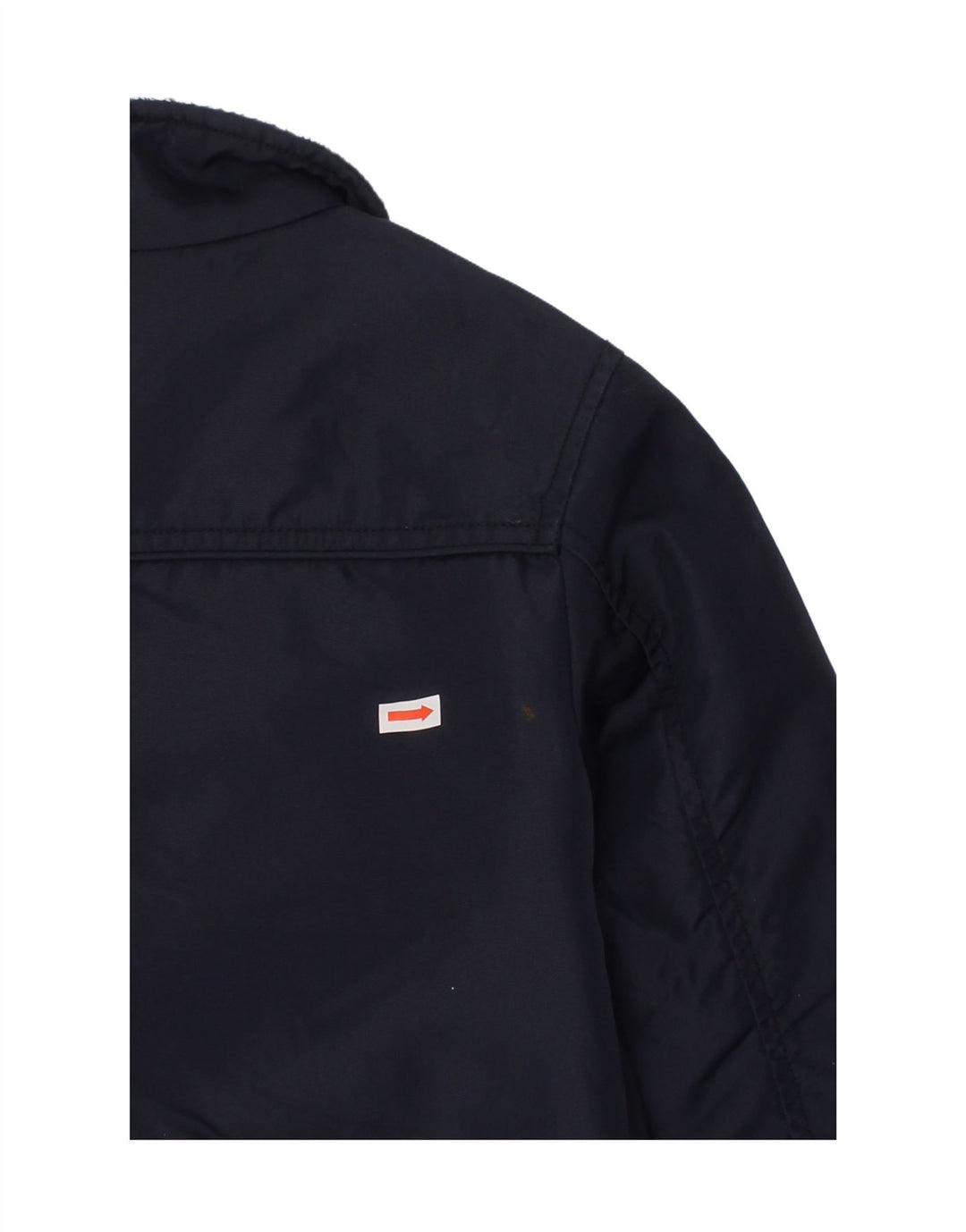 BENETTON Boys Bomber Jacket 7-8 Years Navy Blue Polyamide Vintage Benetton and Second-Hand Benetton from Messina Hembry 