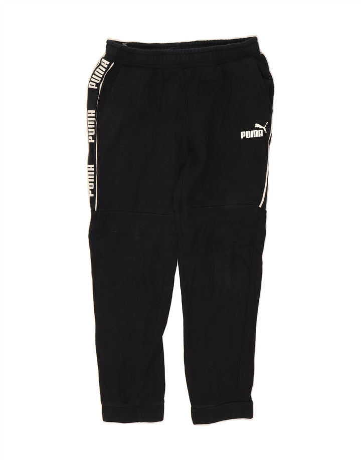 PUMA Mens Graphic Tracksuit Trousers Joggers Large  Black Cotton Vintage Puma and Second-Hand Puma from Messina Hembry 