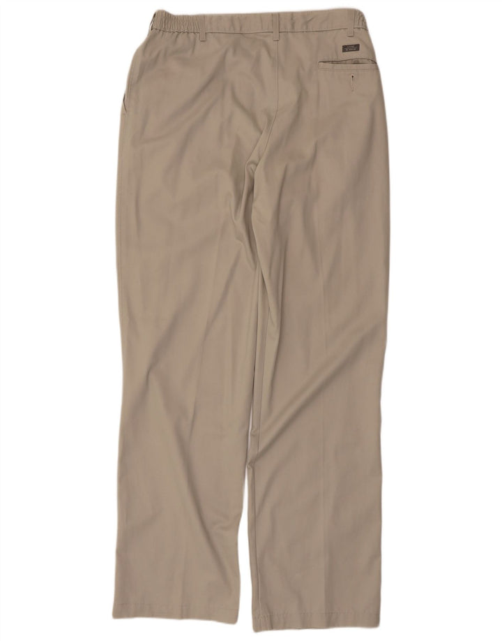 Marks & Spencer Herre Blue Harbor Pegged Chino Bukser W36 L33 Beige