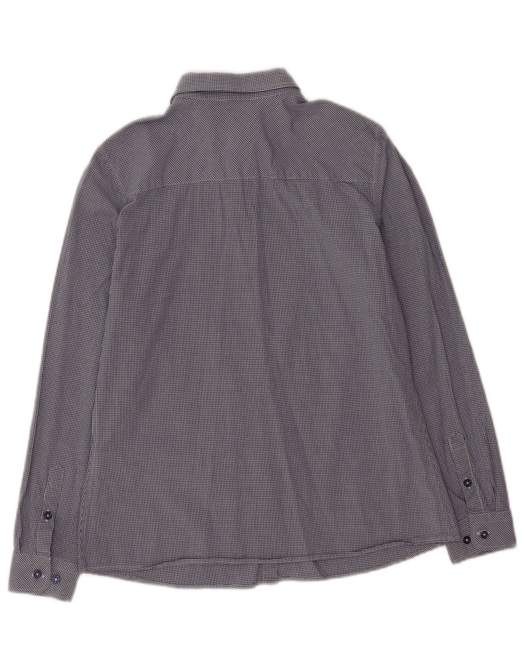 U.S. Polo Assn. Dameskjorte EU 38 Medium Navy Blue Gingham Cotton