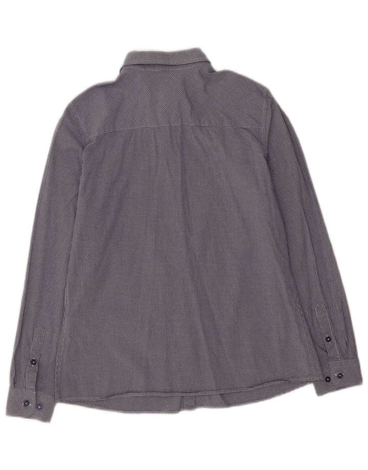 U.S. Polo Assn. Dameskjorte EU 38 Medium Navy Blue Gingham Cotton