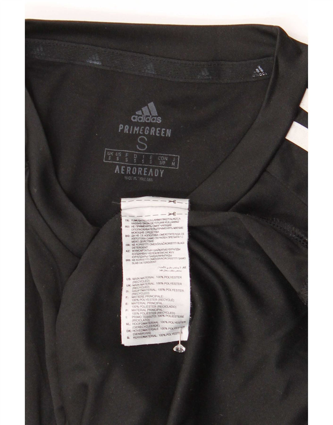 Adidas Herre Aeroready T-Shirt Top Lille Sort Polyester
