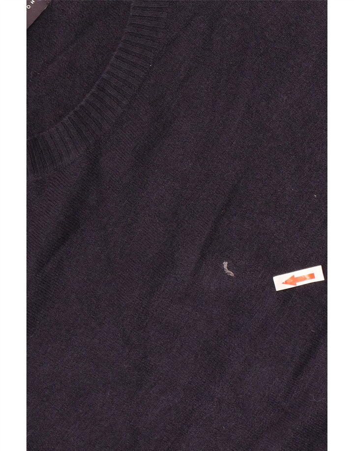 Marks & Spencer Dame Boat Neck Jumper Sweater UK 12 Medium Navy Blue