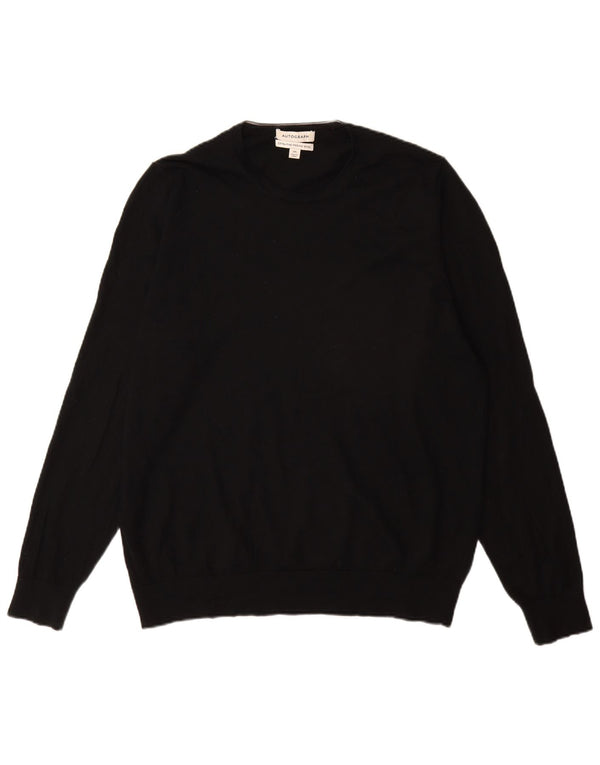 Marks & Spencer Herre Autograph Crew Neck Jumper Sweater 2XL Sort