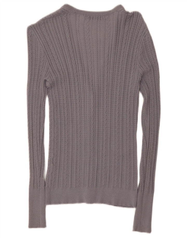ZARA Womens Cardigan Sweater UK 12 Medium Purple