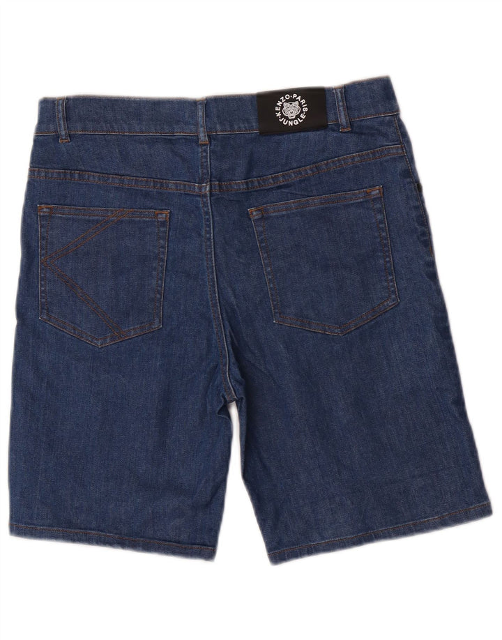 Kenzo Boys Denim Shorts 13-14 år W28 Blue Cotton