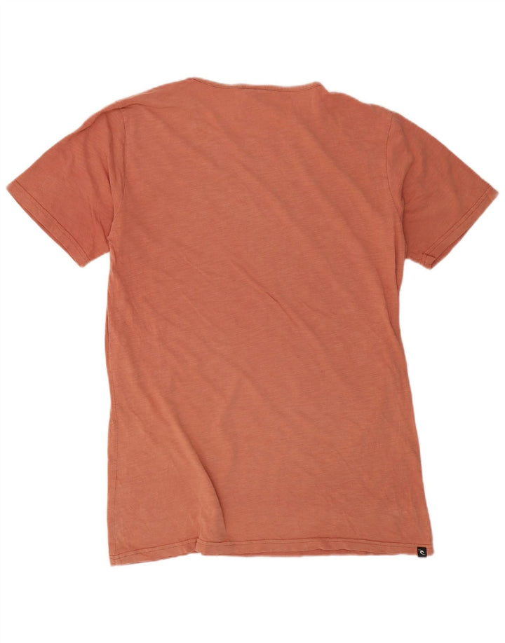 Rip Curl Herre Standard Fit Grafisk T-Shirt Top Stor Orange