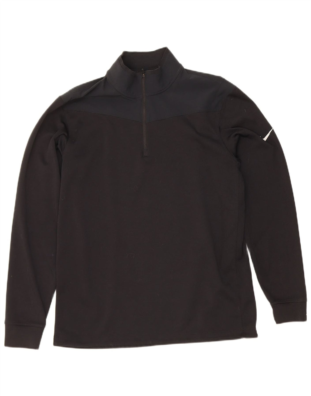 Nike Herre Dri Fit Standard Pullover Træningsdragt Top Medium Sort Colourblock