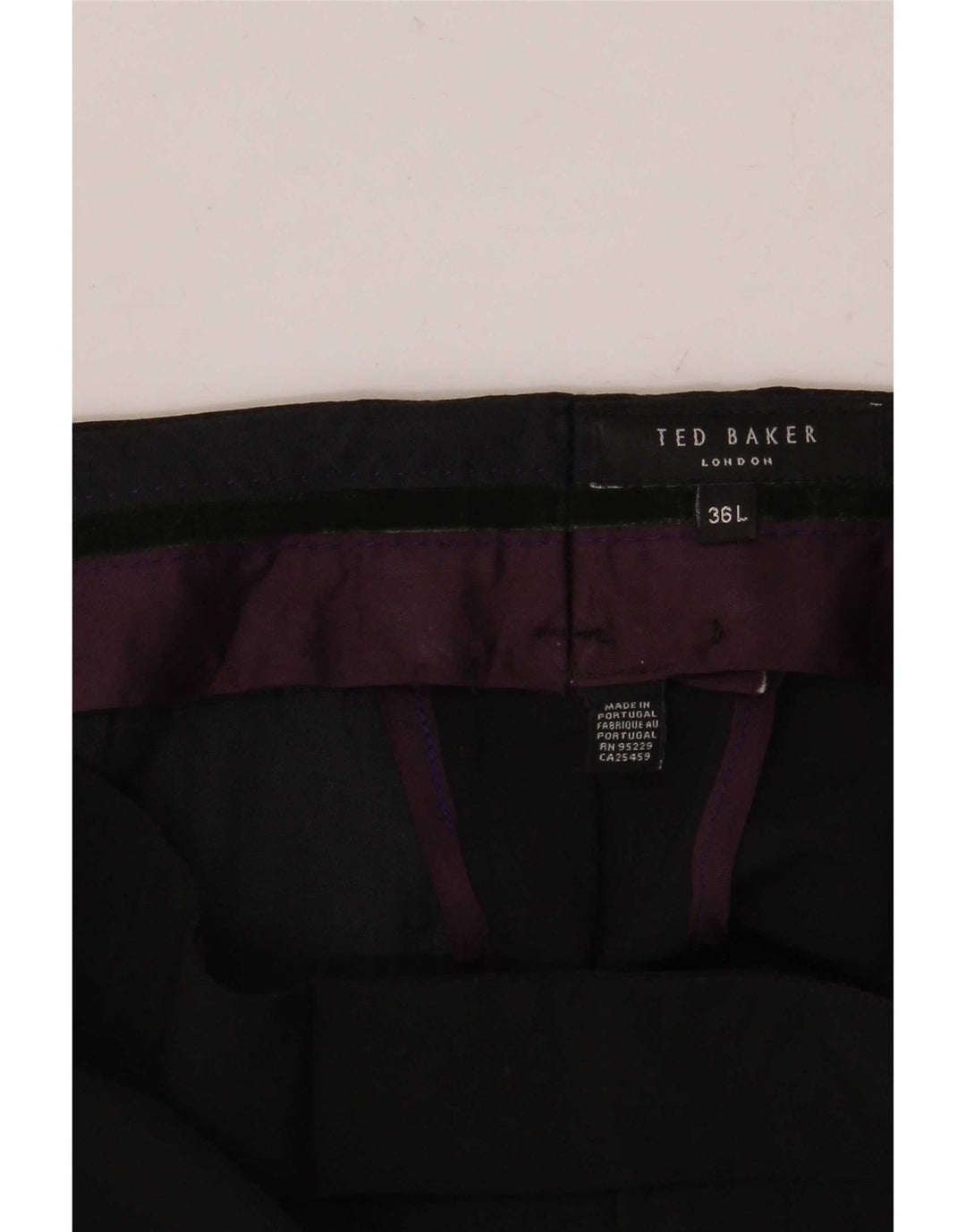 Ted Baker Straight Suit Bukser til mænd W36 L36 Sort