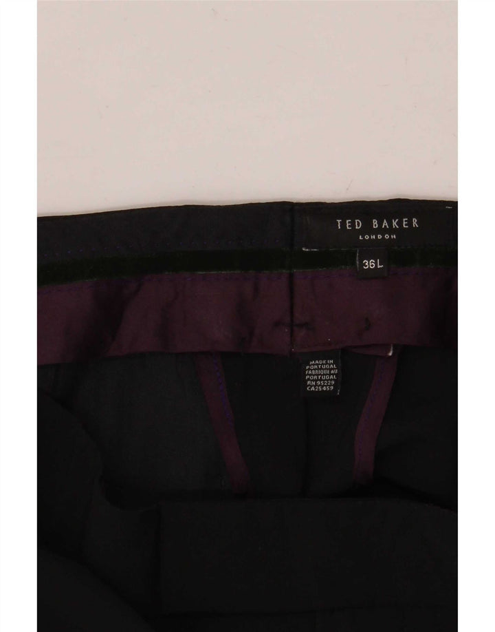 Ted Baker Straight Suit Bukser til mænd W36 L36 Sort
