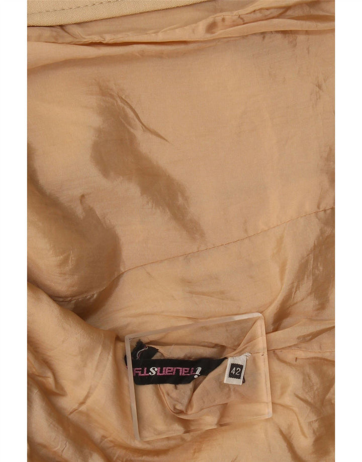 Vintage dame 3/4 ærmet Bolero jakke IT 42 Medium Beige