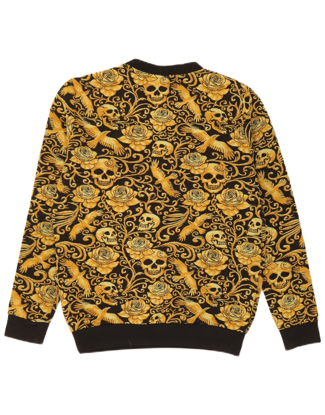 Zara Herre Sweatshirt Jumper Lille sort blomstret polyester