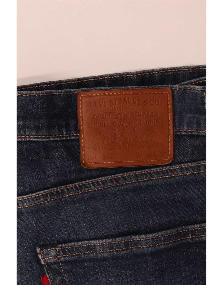Levi's Herre 512 Slim Tapered Jeans W34 L30 Blå