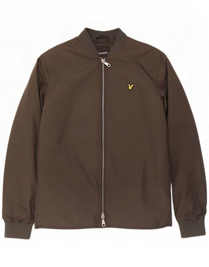 Lyle & Scott Bomberjakke til mænd UK 40 Large Grey Polyester