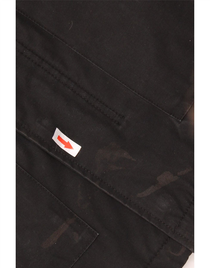 Levi's Herre Hooded Windbreaker Jacket UK 38 Medium Black Polyester