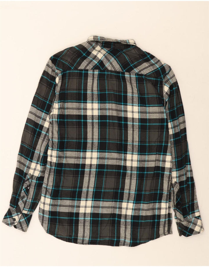 Quiksilver Herre Regular Fit Flanellskjorte Medium Grey Plaid Bomuld