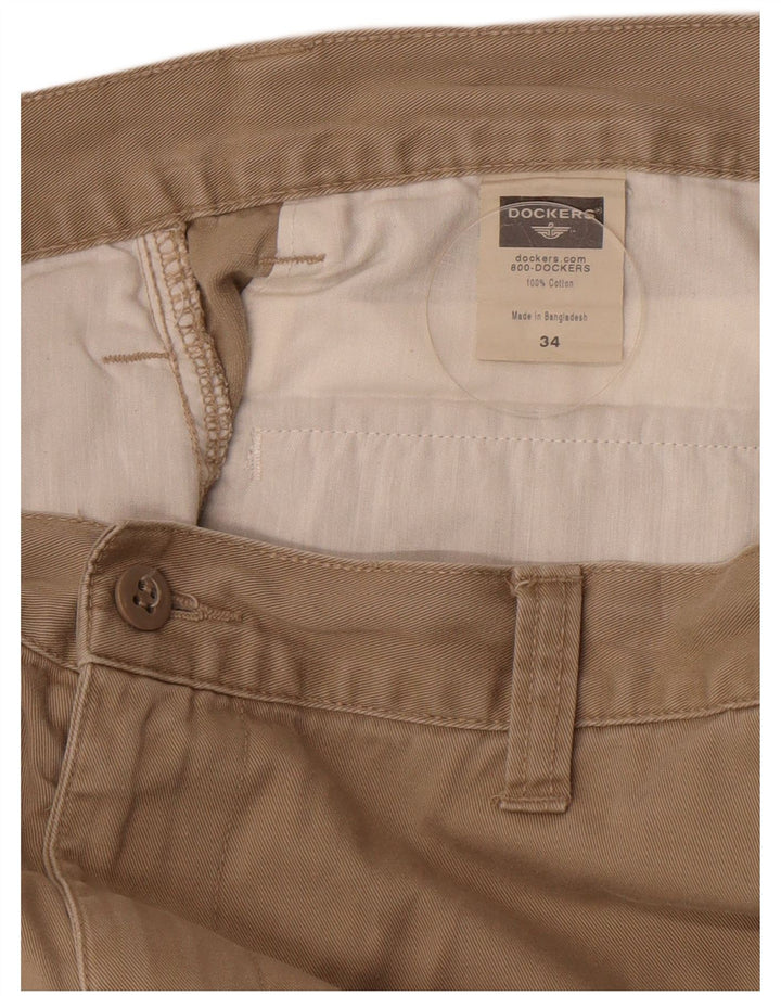 Dockers Chino Shorts til mænd W34 Large Beige Bomuld