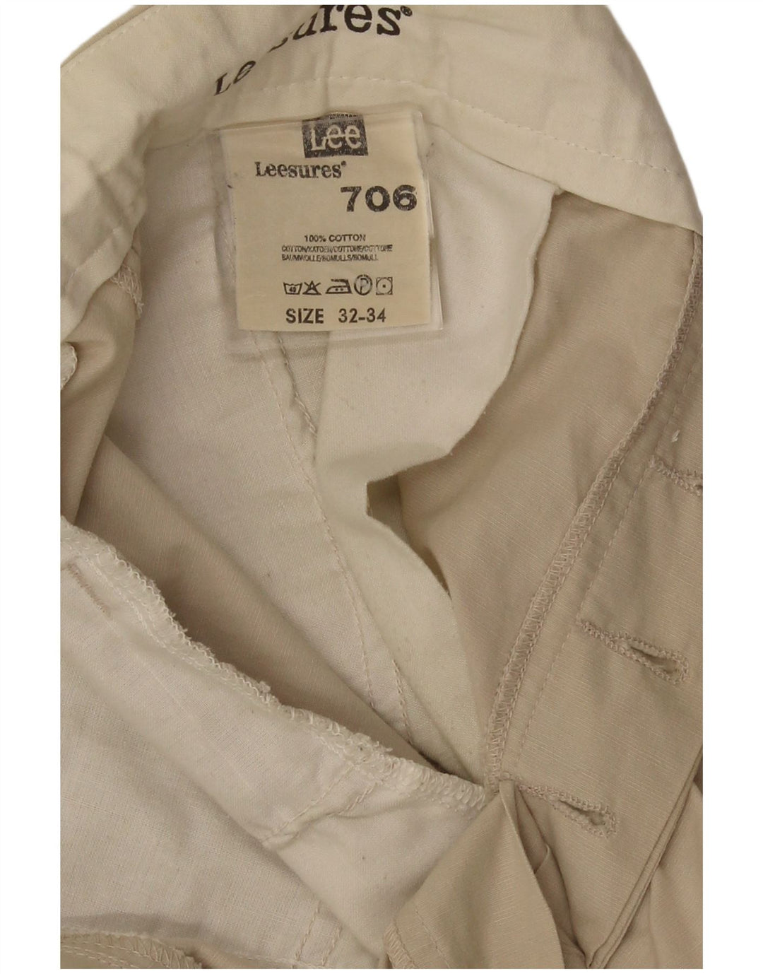 Lee Straight Chino Bukser til mænd W32 L29 Beige