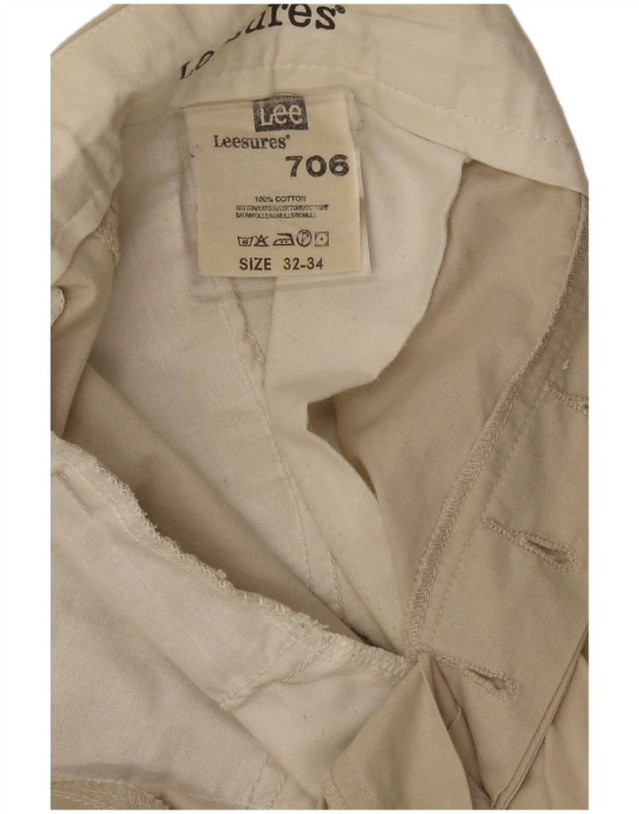 Lee Straight Chino Bukser til mænd W32 L29 Beige