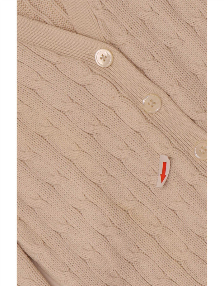 Ralph Lauren Dame Cardigan Sweater UK 10 Small Beige