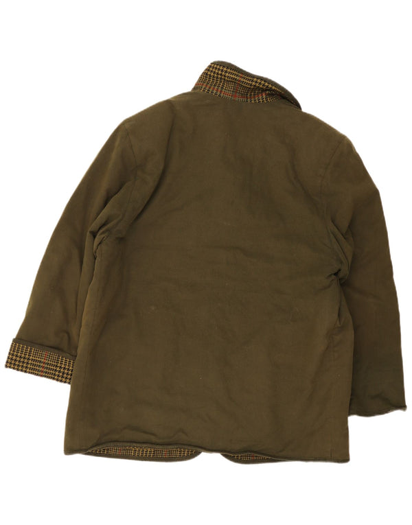 Burberrys Vendbar Herrejakke UK 40 Stor Khaki Bomuld