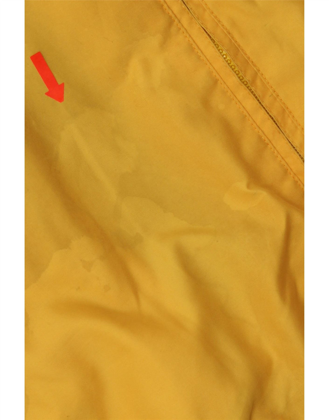 Slam Herre Hooded Bomber Jacket UK 44 2XL Gul Colourblock Polyester