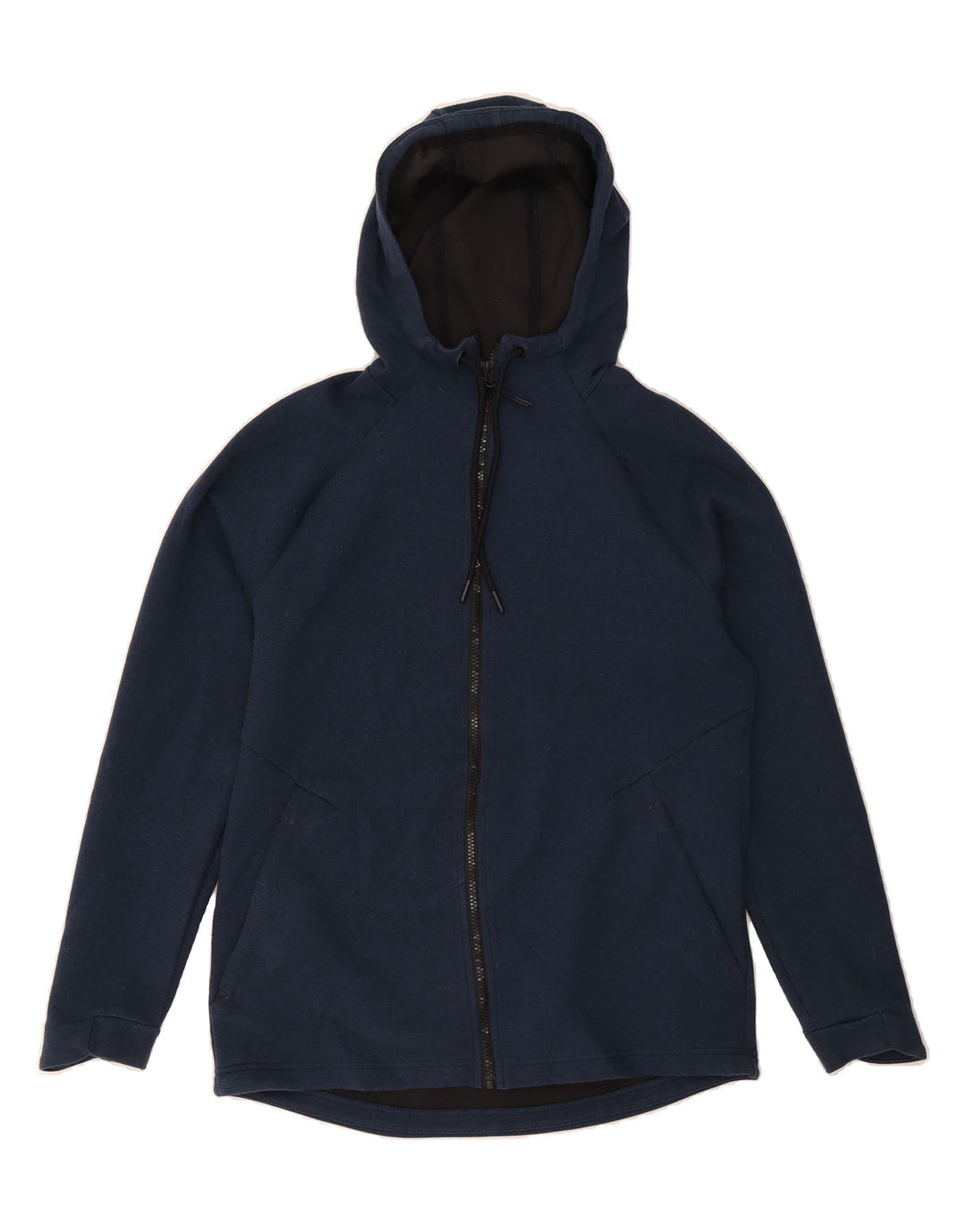RUSSELL ATHLETIC Mens Zip Hoodie Sweater Small Navy Blue Polyester Vintage Russell Athletic and Second-Hand Russell Athletic from Messina Hembry 