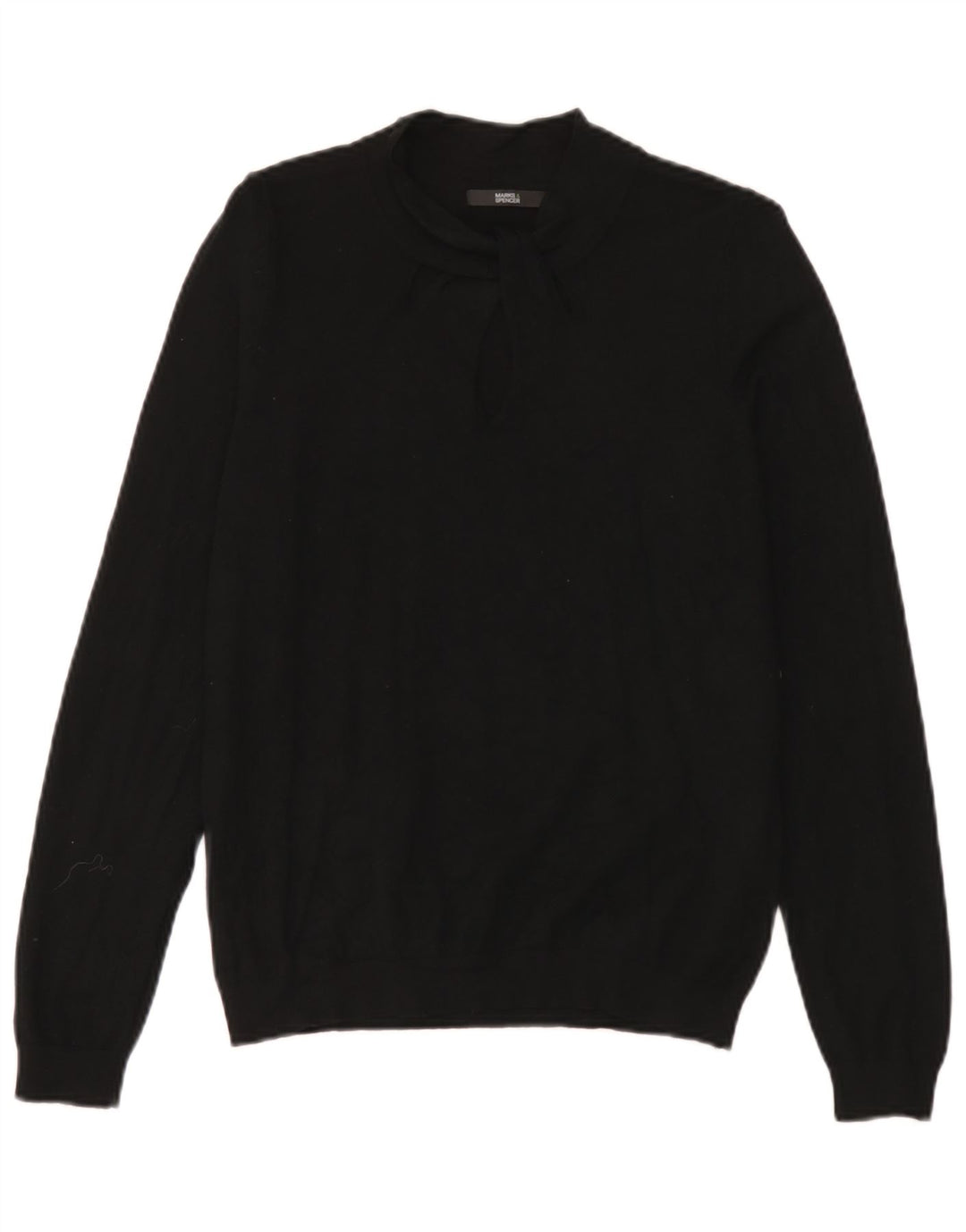 Marks & Spencer Dame Turtle Neck Jumper Sweater UK 14 Medium Black
