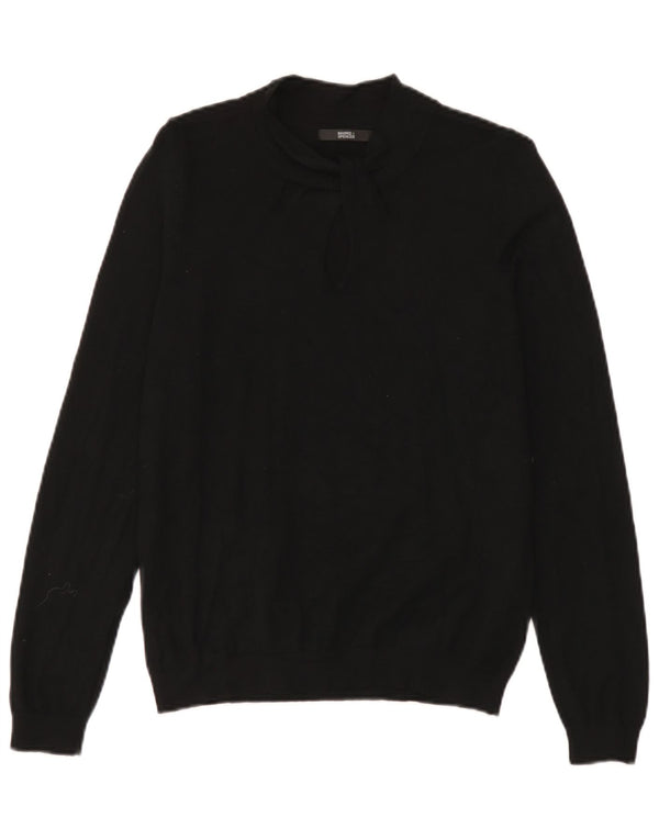 Marks & Spencer Dame Turtle Neck Jumper Sweater UK 14 Medium Black