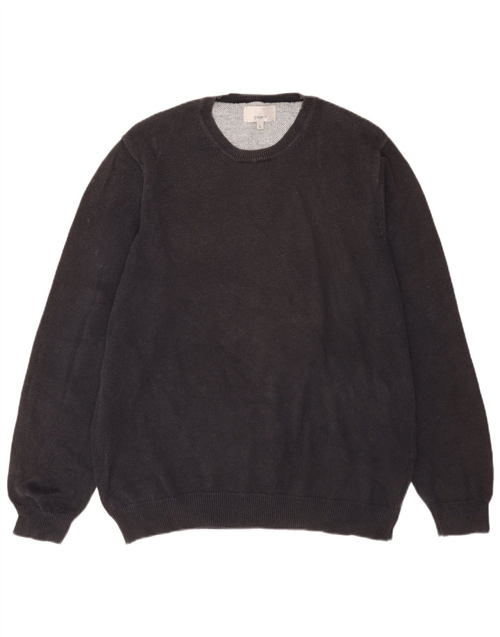 Marks & Spencer Herre Regular Fit Crew Neck trøje Sweater Large Navy Blue
